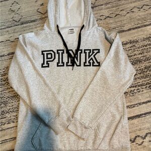 PINK Victoria's Secret Gray Hoodie Sweater